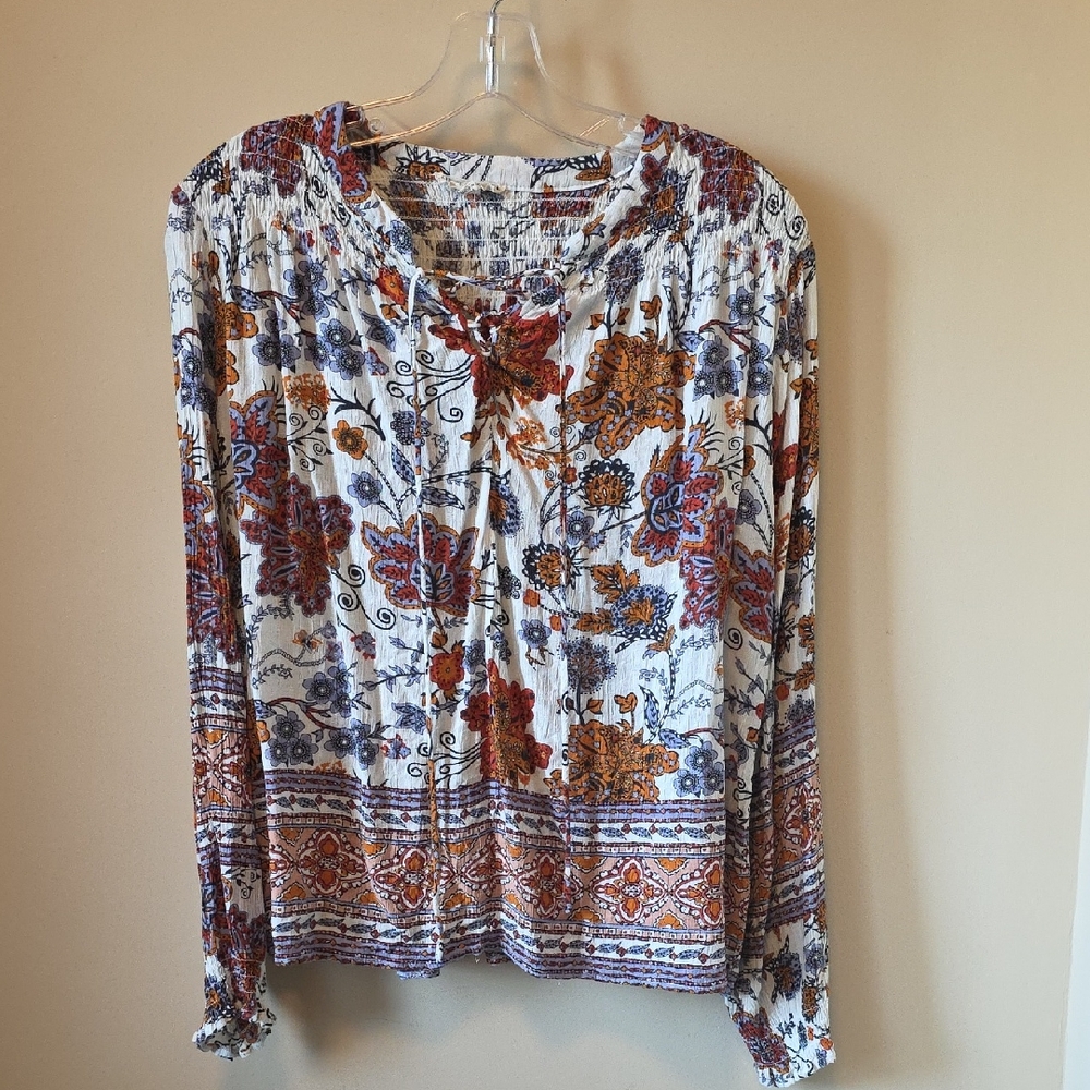 Christian Siriano Multicolor Floral Blouse